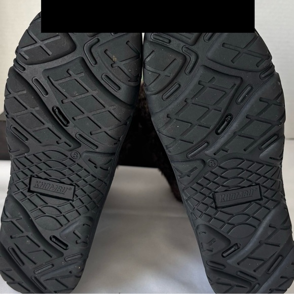 NWOT KHOMBU BLACK WOMENS “SLOPE” SNOW BOOTS SUEDE WITH FAUX FUR COLLAR TRIM SZ 8 - Picture 6 of 11